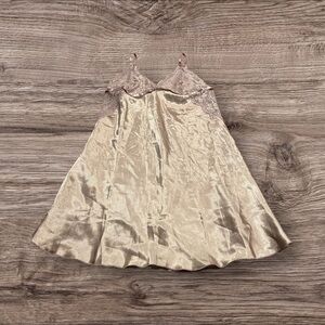 Shirley of Hollywood Satin Lace Gown Nightgown Nightie Size XL